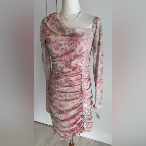 Free People Pink Floral Long Sleeve Dress - Picture 5 of 11